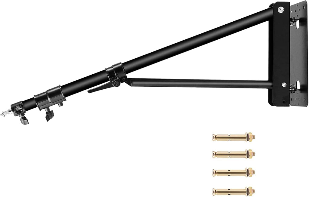 Wall Camera Mount with Triangle Base, 70.8 inch Adjustable Boom Arm P9780
