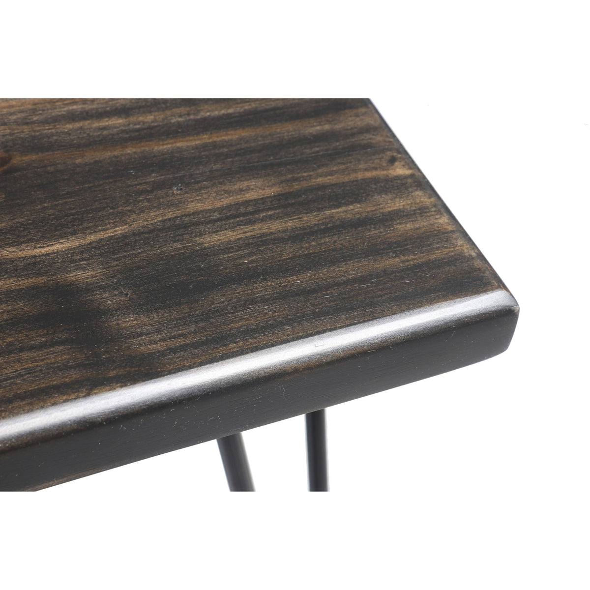 Weathered Gray Wood Bench V335140