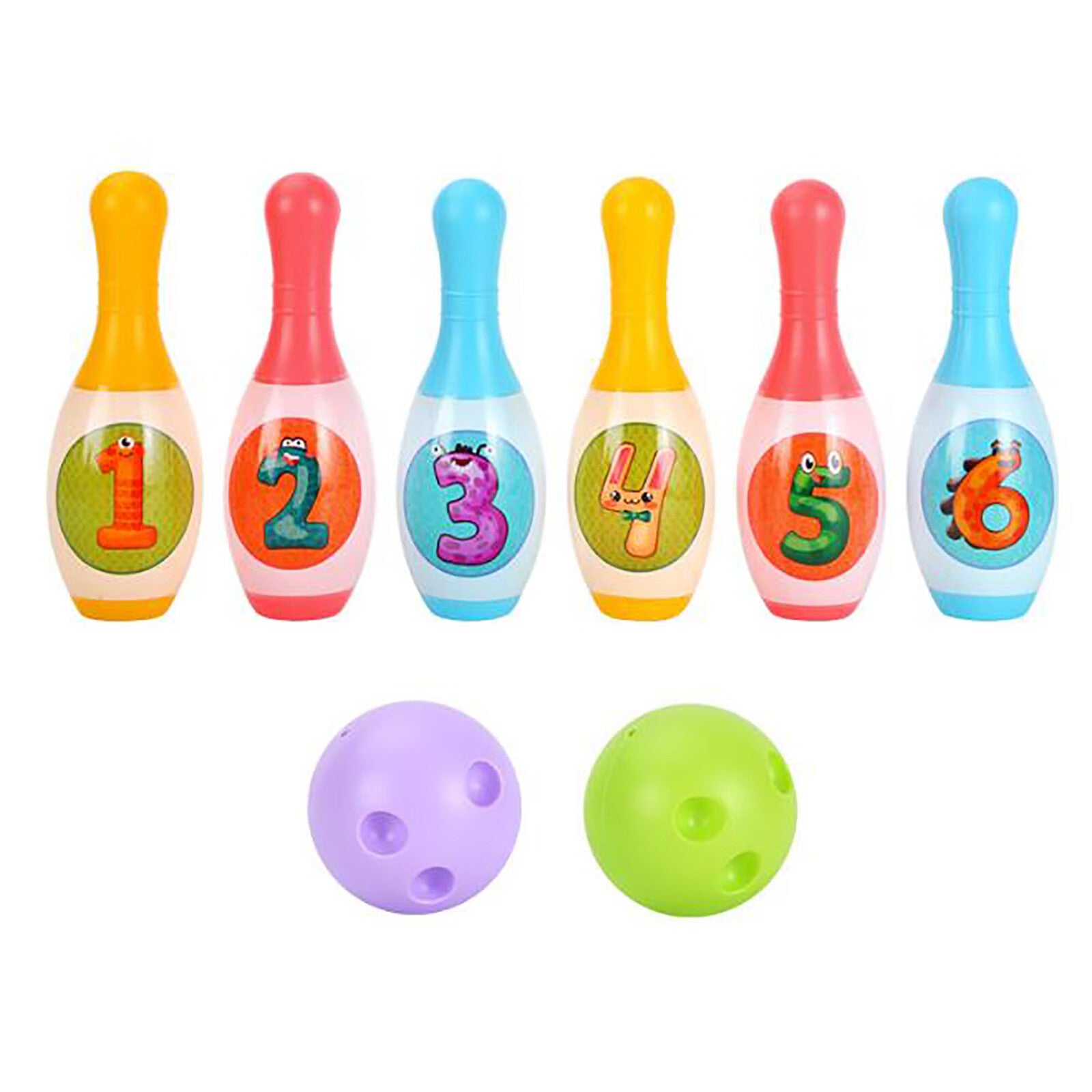 8-Piece Bowling Toys Sports and Ball Educational Toys F3751