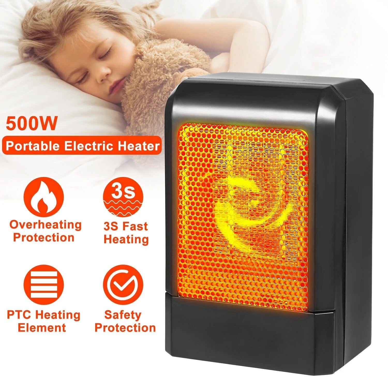 Mini Electric Ceramic Space Heater X531
