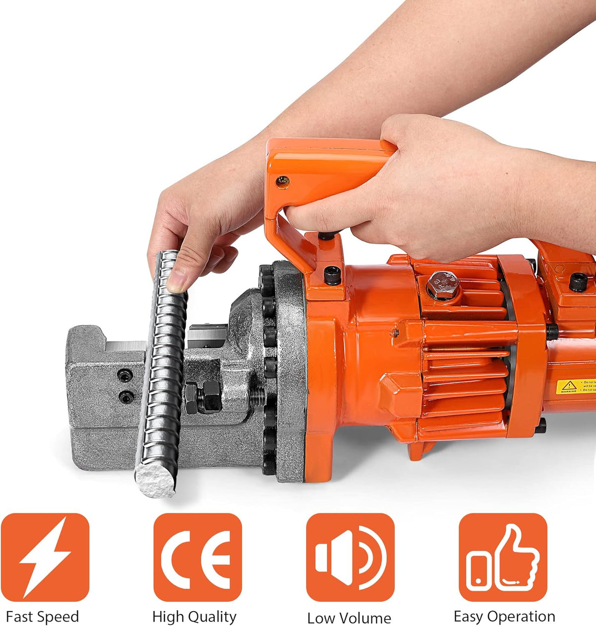 Rebar Cutter, 1250W Electric Hydraulic, Cutting up to 3/4 Inch 4-20mm #6 Rebar, with Replaceable Jaw Blades (AC 110V RC-20) G4812