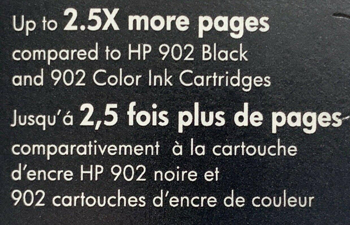 5-Pack HP 902XL Ink Cartridge Yellow Magenta Cyan Black H27669