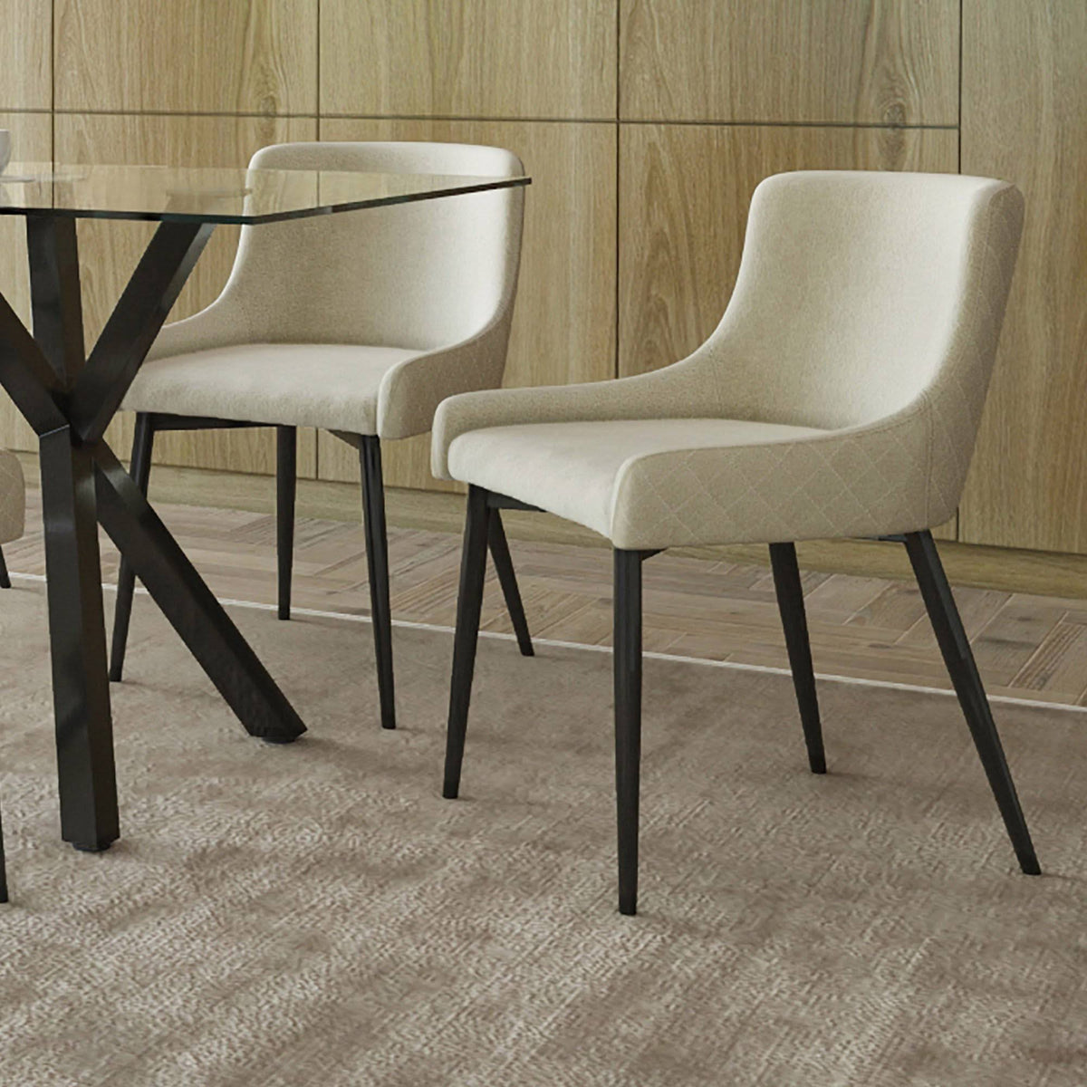 Set of 2 Beige Side Chair Z421474