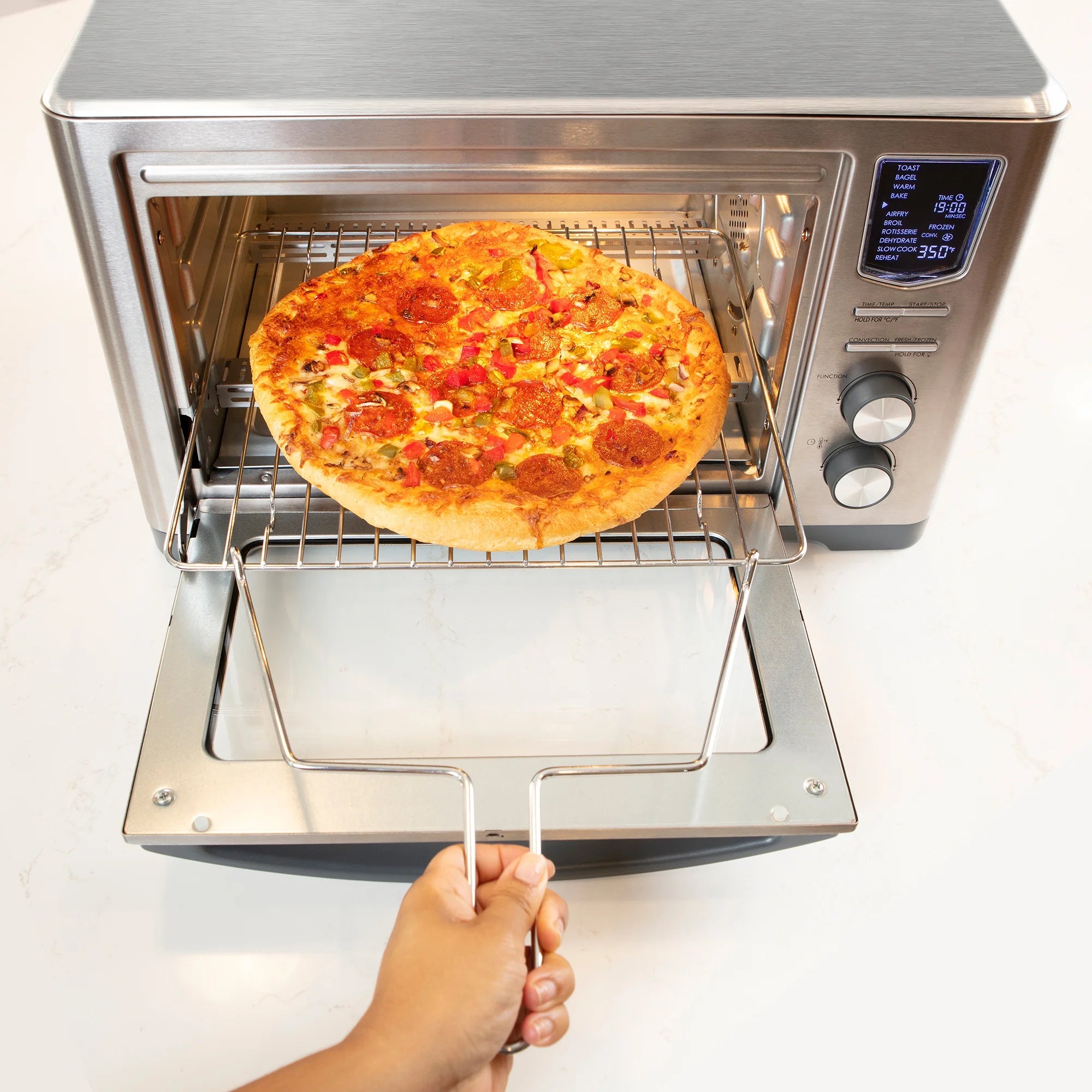 11-In-1 Digital Air Fryer Convection Toaster Oven Rotisserie 6-Slice 1700W Stainless Steel M3831