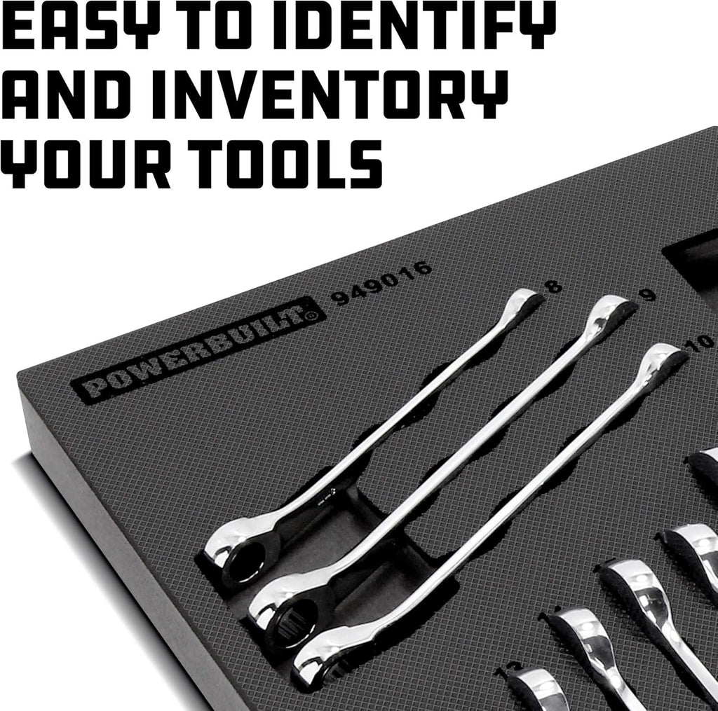 Metric 11Pc Reversible Ratcheting Wrench Set V415