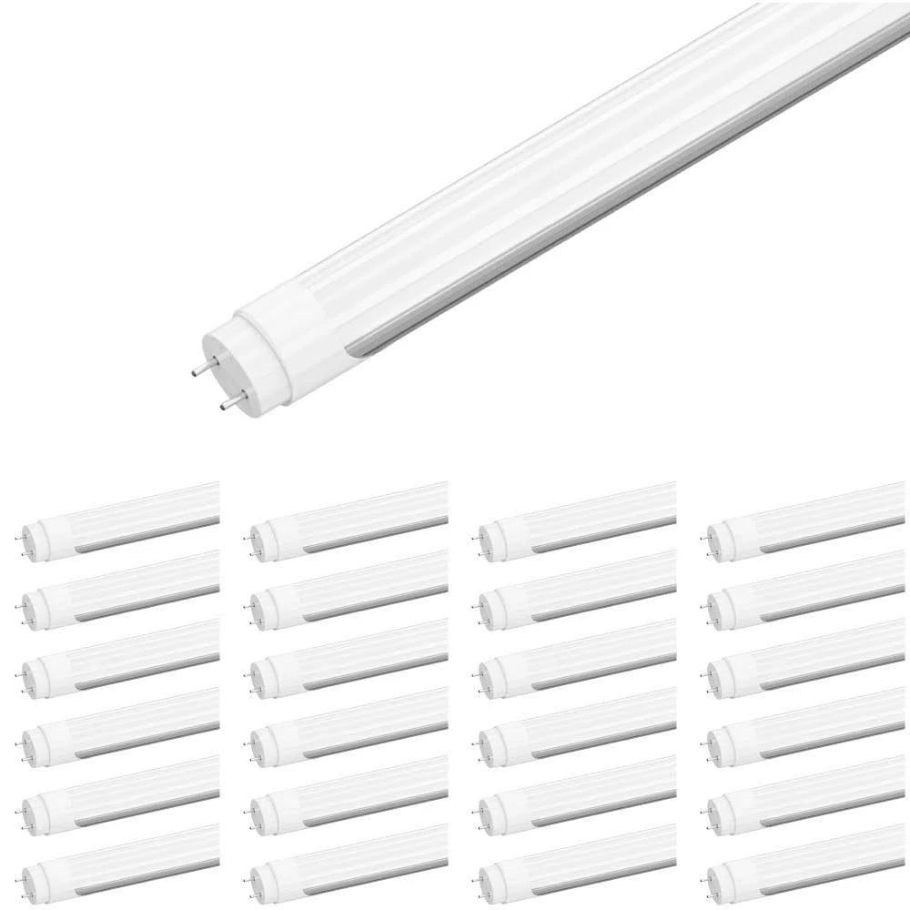 T8 4ft LED Tube 20W 3000 Lumens 5000K Frosted Cover 25pcs X657449