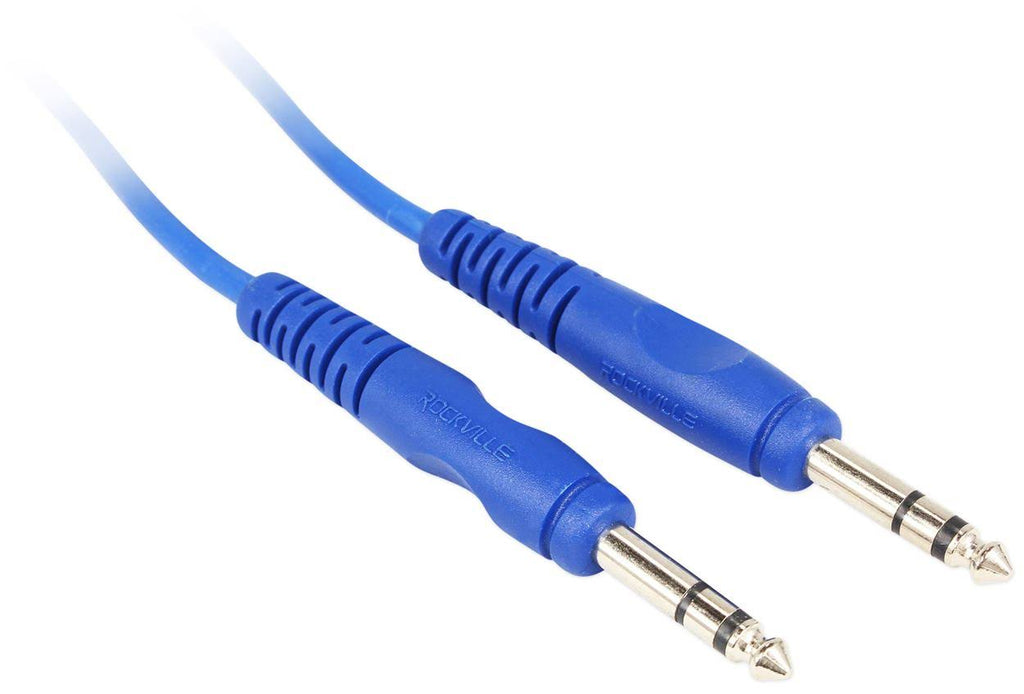 Blue 6 1 4 TRS to 1 Cable 100 Copper H13592