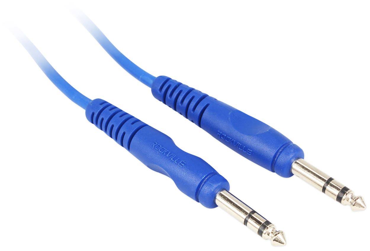 Blue 6 1 4 TRS to 1 Cable 100 Copper H13592