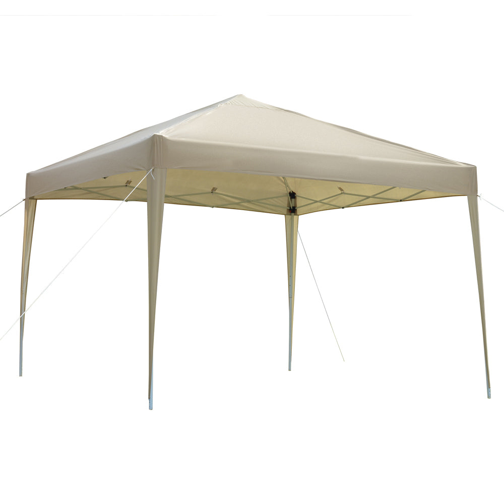 Khaki 10' x 10' Instant Canopy Tent with Carrying Bag U8248