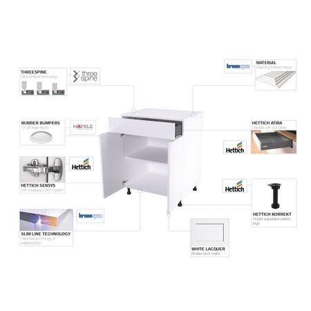 Shaker White Stock Wall Cabinet Q300