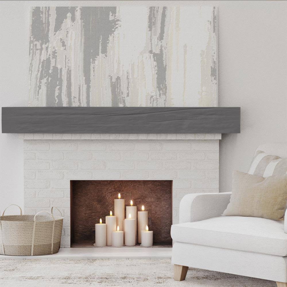 Aged Cedar Faux Wood Fireplace Mantel E545607