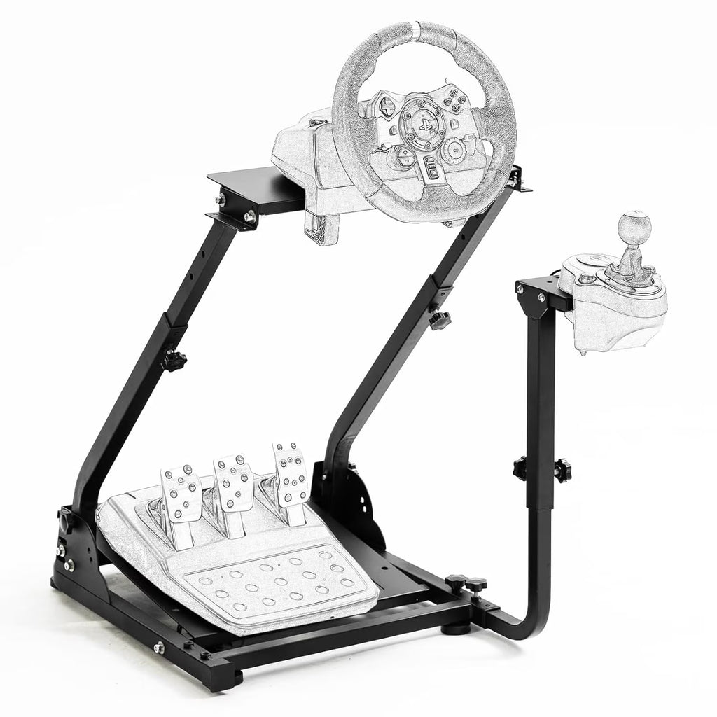 Racing Wheel Stand with Adjustable Shifter Mount H3714