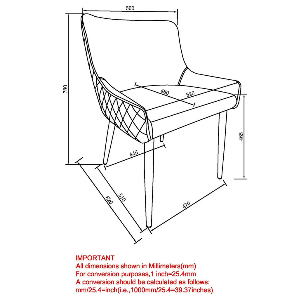 Set of 2 Beige Side Chair Z421474