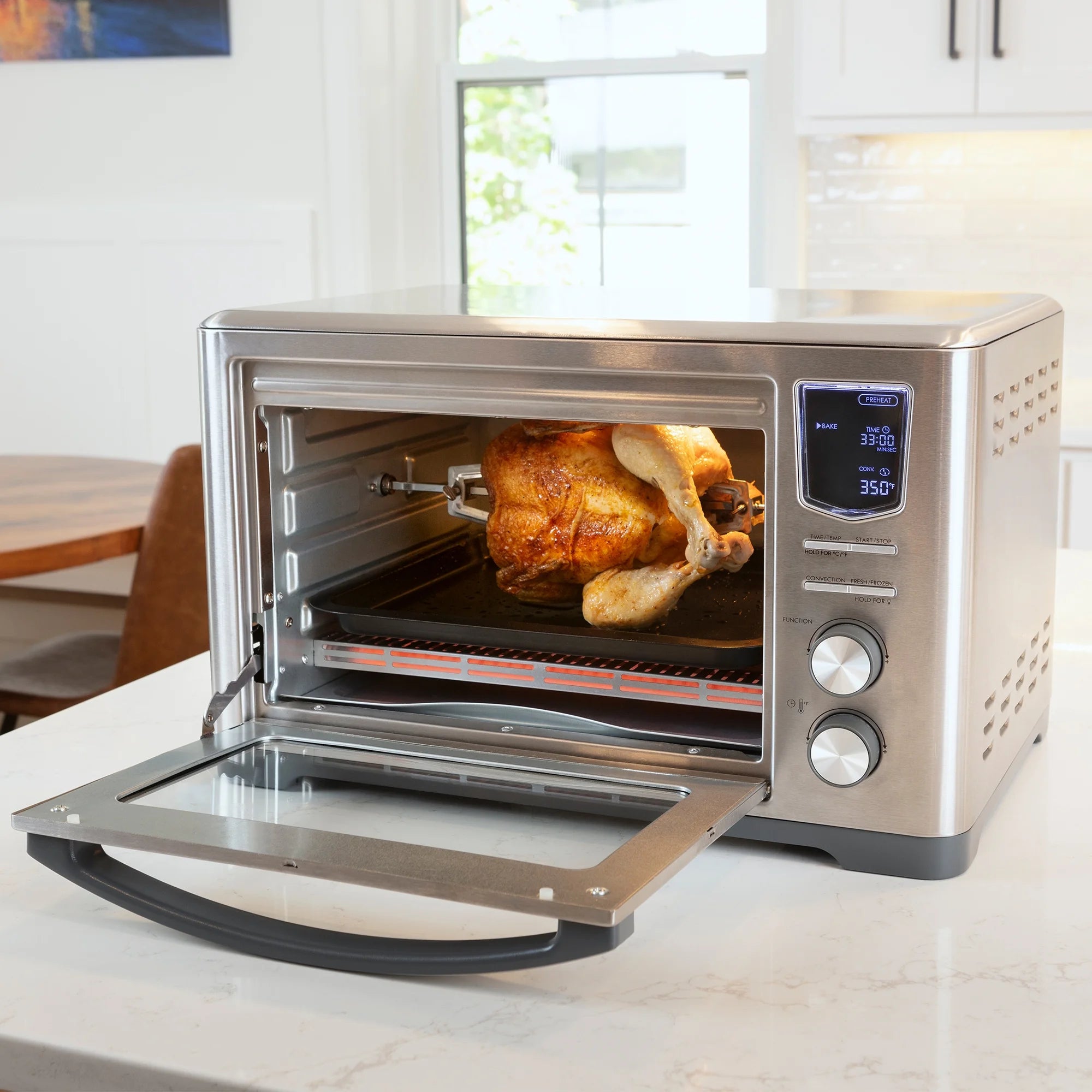 11-In-1 Digital Air Fryer Convection Toaster Oven Rotisserie 6-Slice 1700W Stainless Steel M3831