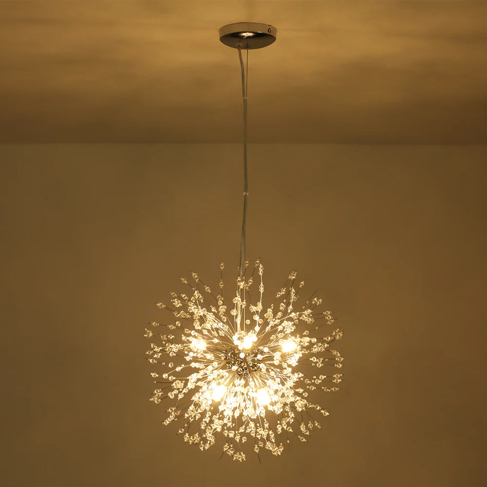 8-Light Sputnik Sphere Crystal Chandelier Q4607