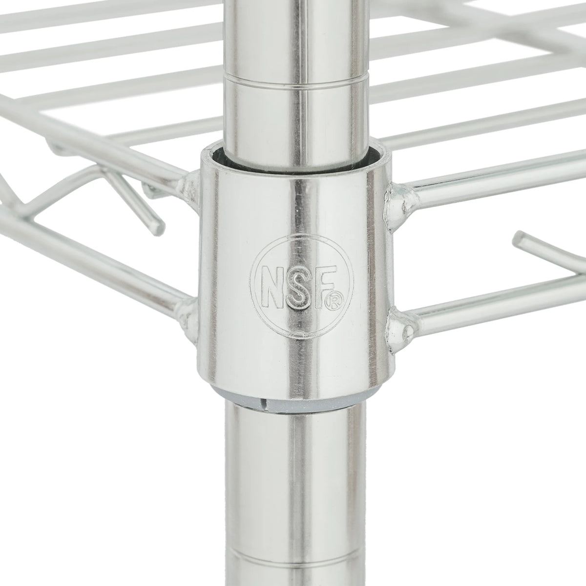 3-Tier Chrome Rolling Cart Q895663