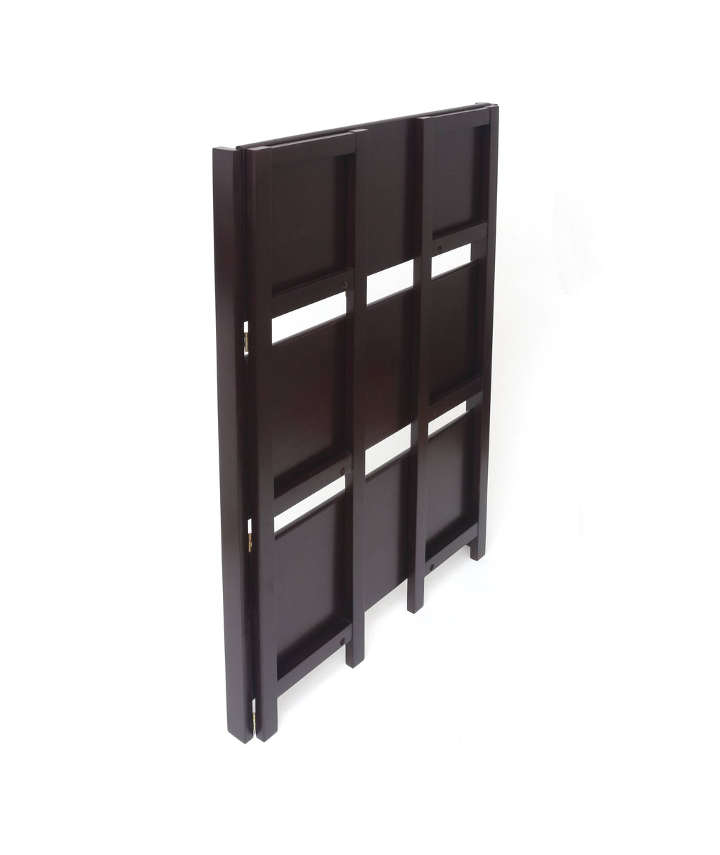 Espresso 3-Shelf Folding Bookcase I626163