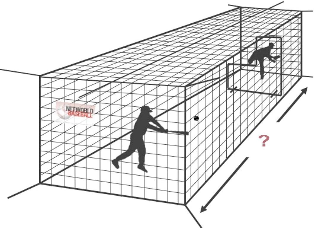 Baseball Batting Cage Nets, Heavy Duty HDPP Netting G432