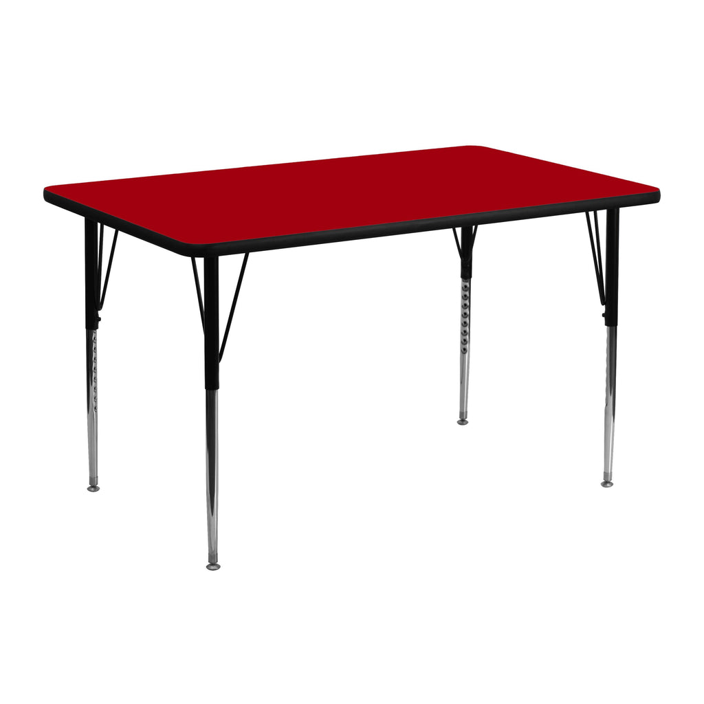 Red Thermal Laminate Activity Table A657020