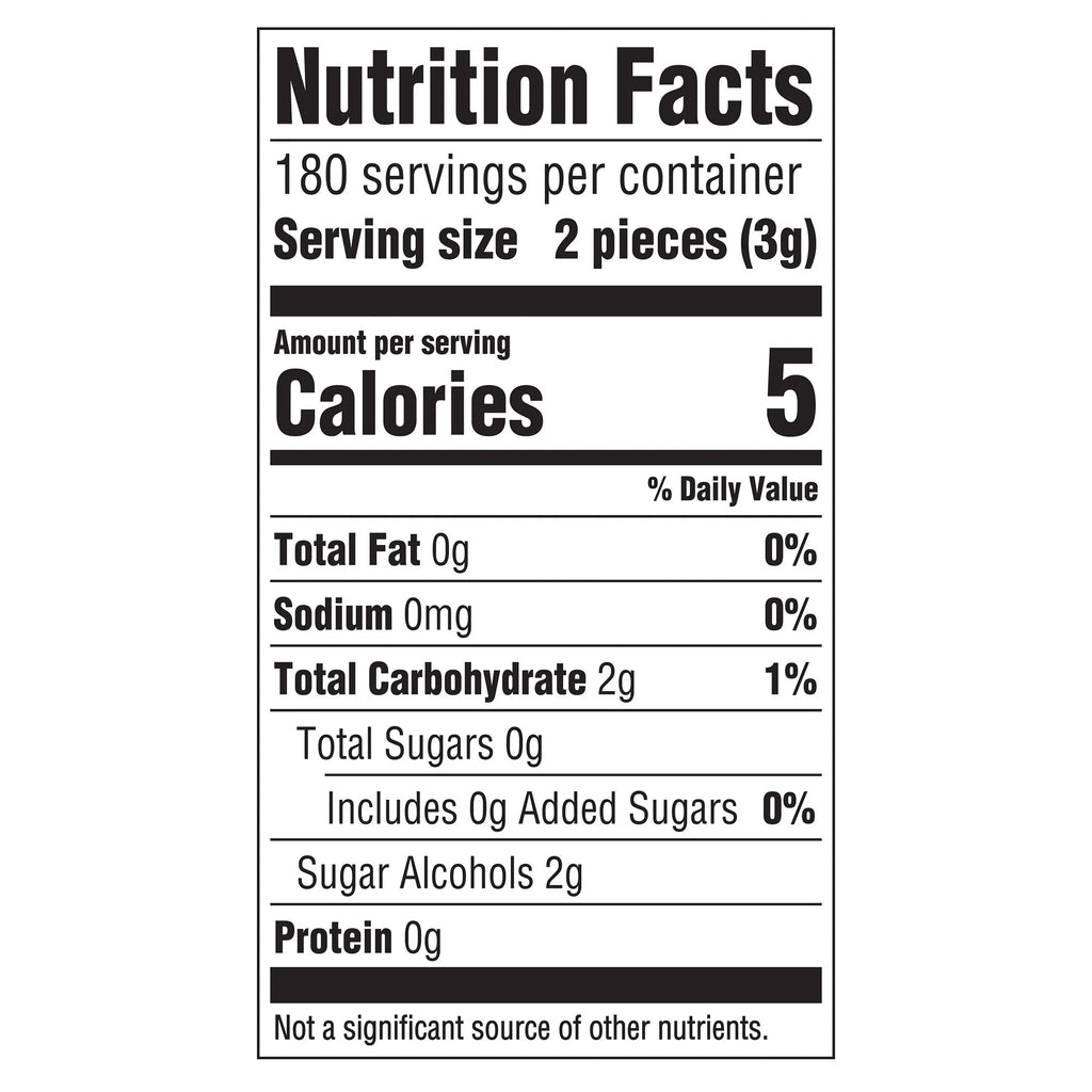Sugar Free Spearmint Chewing Gum, 60 pc, 6 ct M57950
