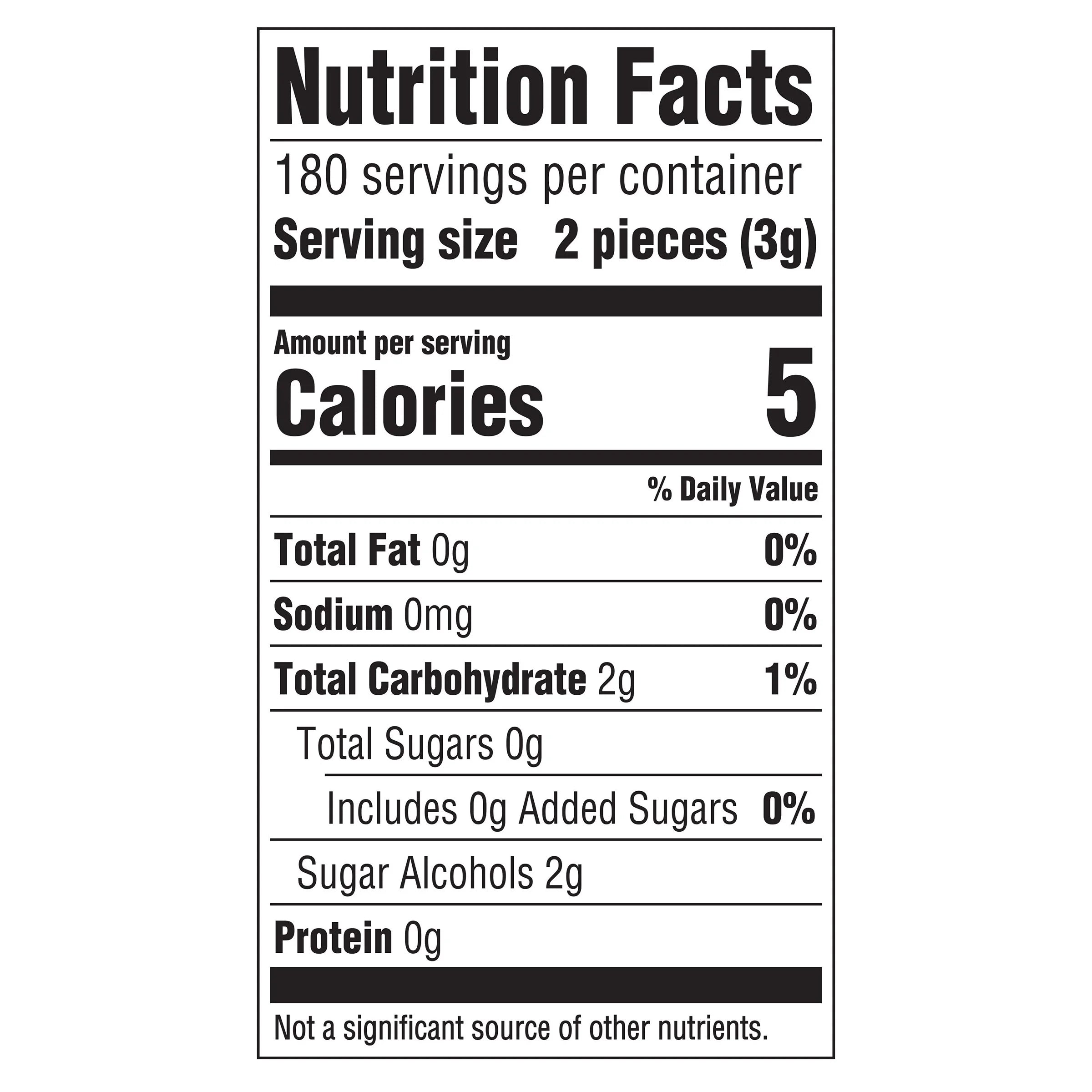 Sugar Free Spearmint Chewing Gum, 60 pc, 6 ct M57950
