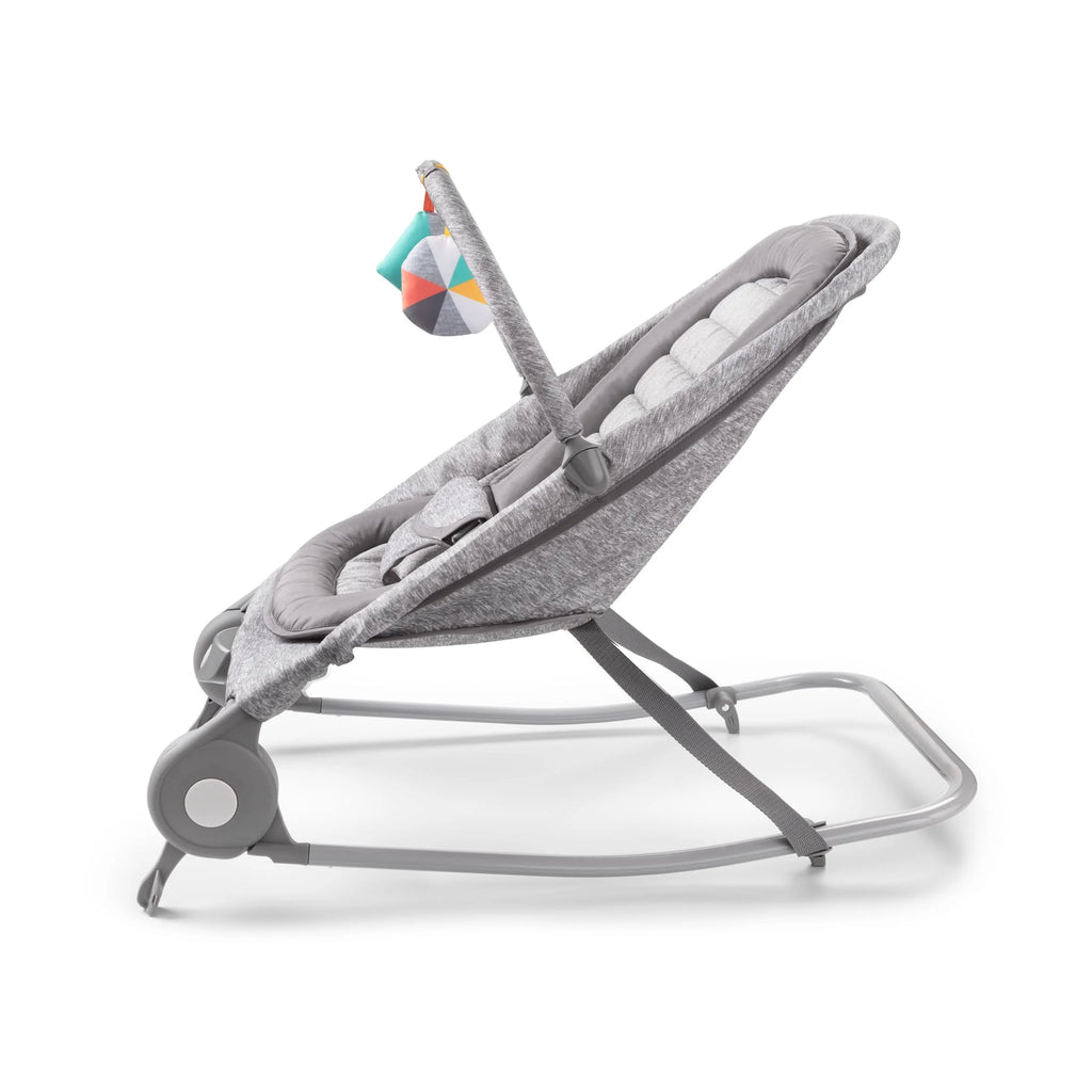 2-in-1 Baby Bouncer & Rocker, Light Gray Tweed A727