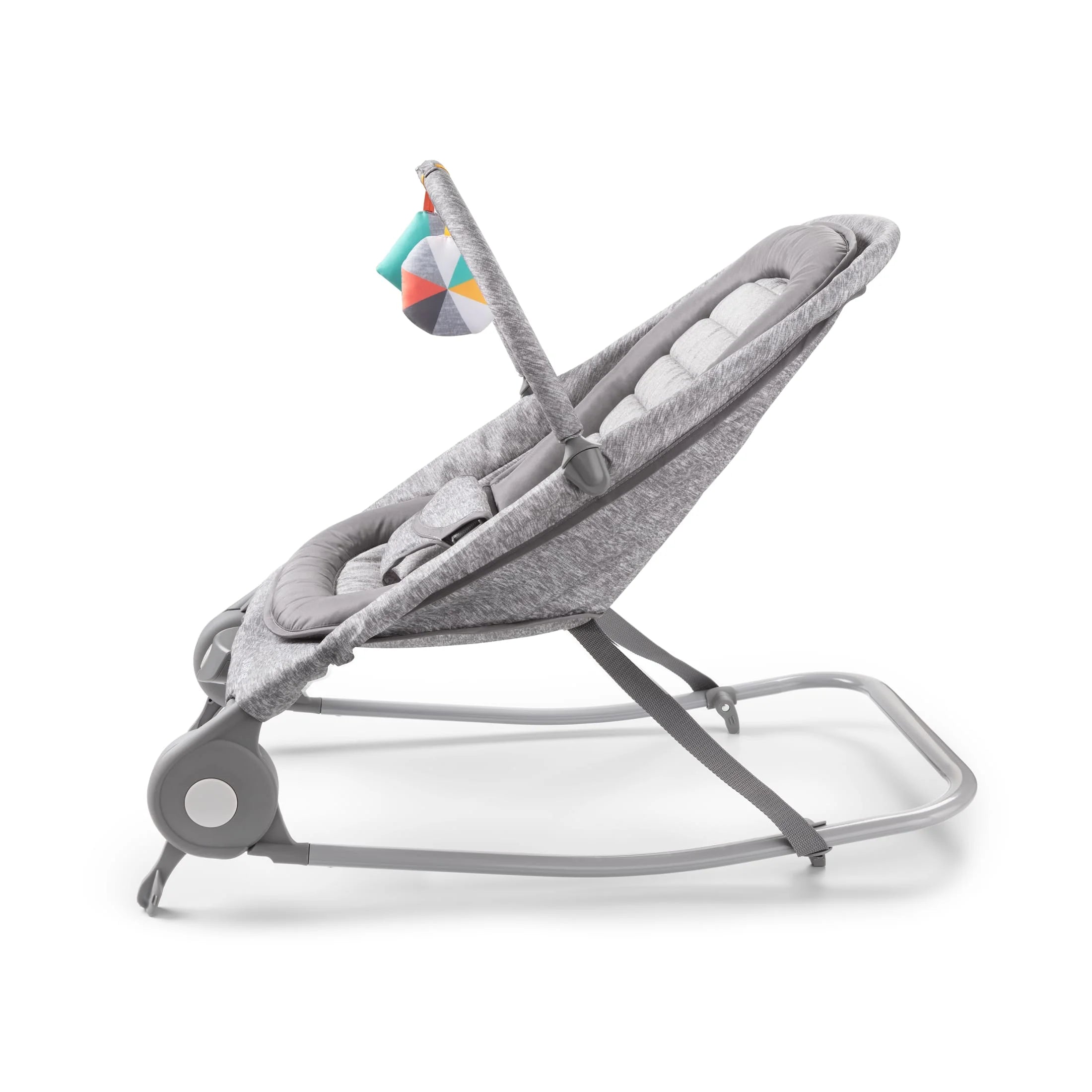 2-in-1 Baby Bouncer & Rocker, Light Gray Tweed A727