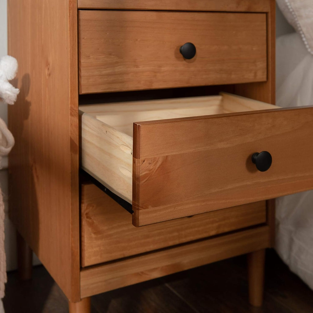 Caramel Wood 3 Drawer Nightstand K9261