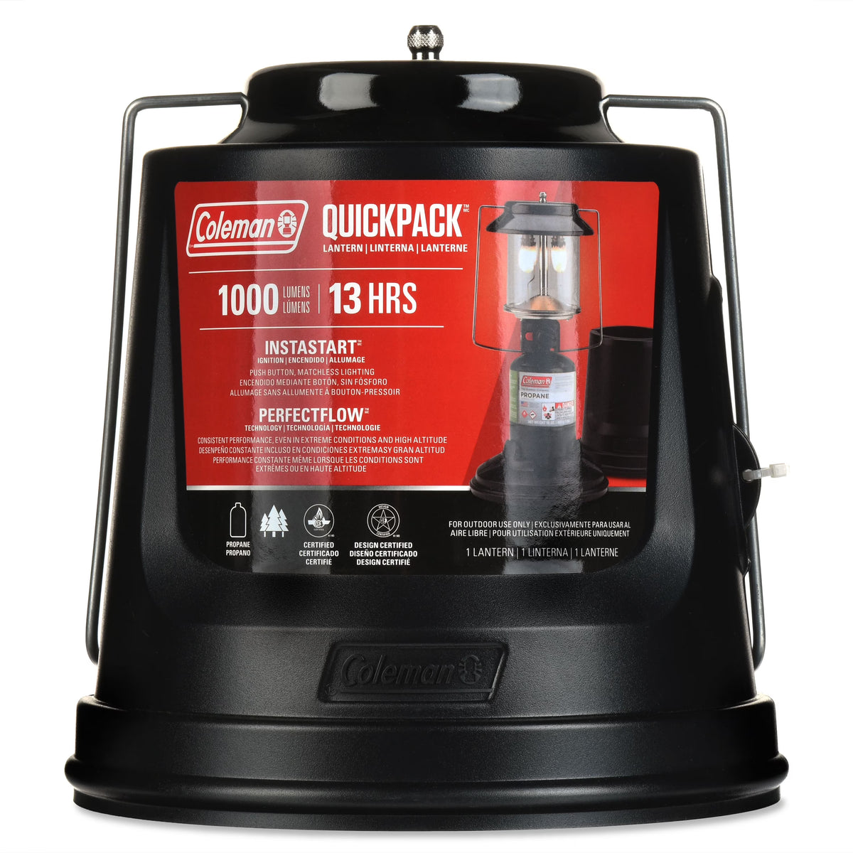 Coleman One-Burner Camp Stove and 810 Lumen 2-Mantel Lantern Value Bundle J536549