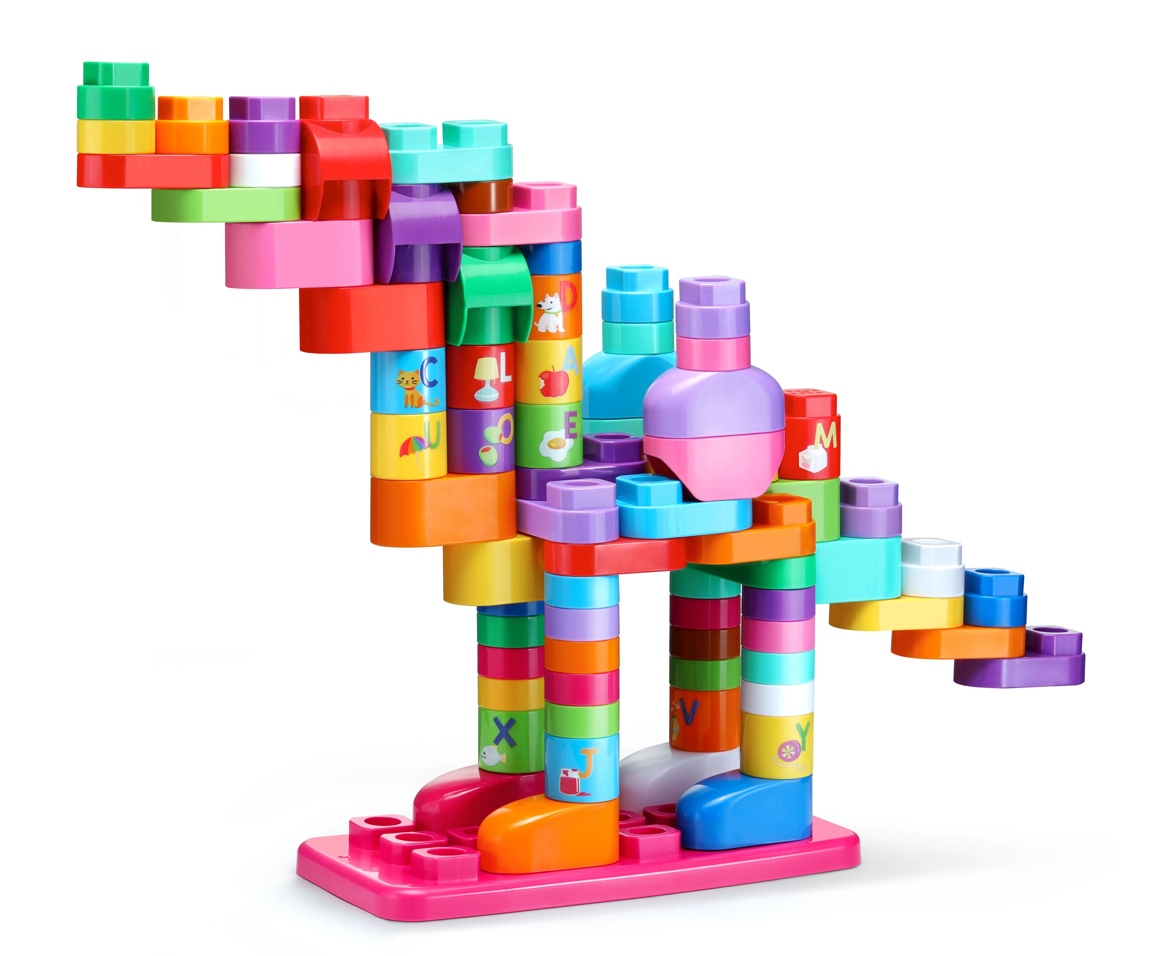 81-Piece Jumbo Blocks Box (Pink) B694710