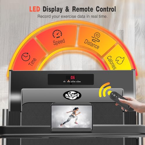 2 in 1 Foldable Treadmill with Handle Bar and Remote Control X5893