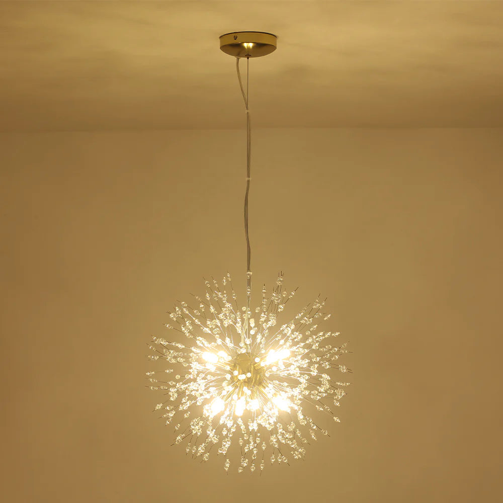 8-Light Sputnik Sphere Crystal Chandelier Q4607
