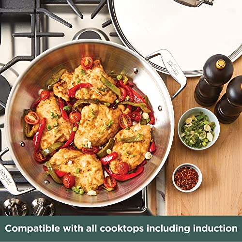 5-Ply Brushed Stainless Steel Universal Pan 4.5 Quart Cookware N261095