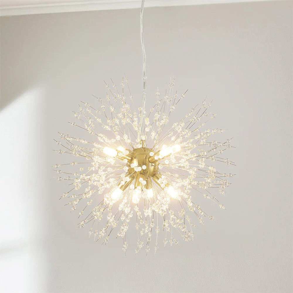 8-Light Sputnik Sphere Crystal Chandelier Q4607