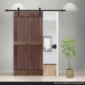 Walnut Stain Knotty Pine Wood Interior Sliding Barn Door Slab D2101