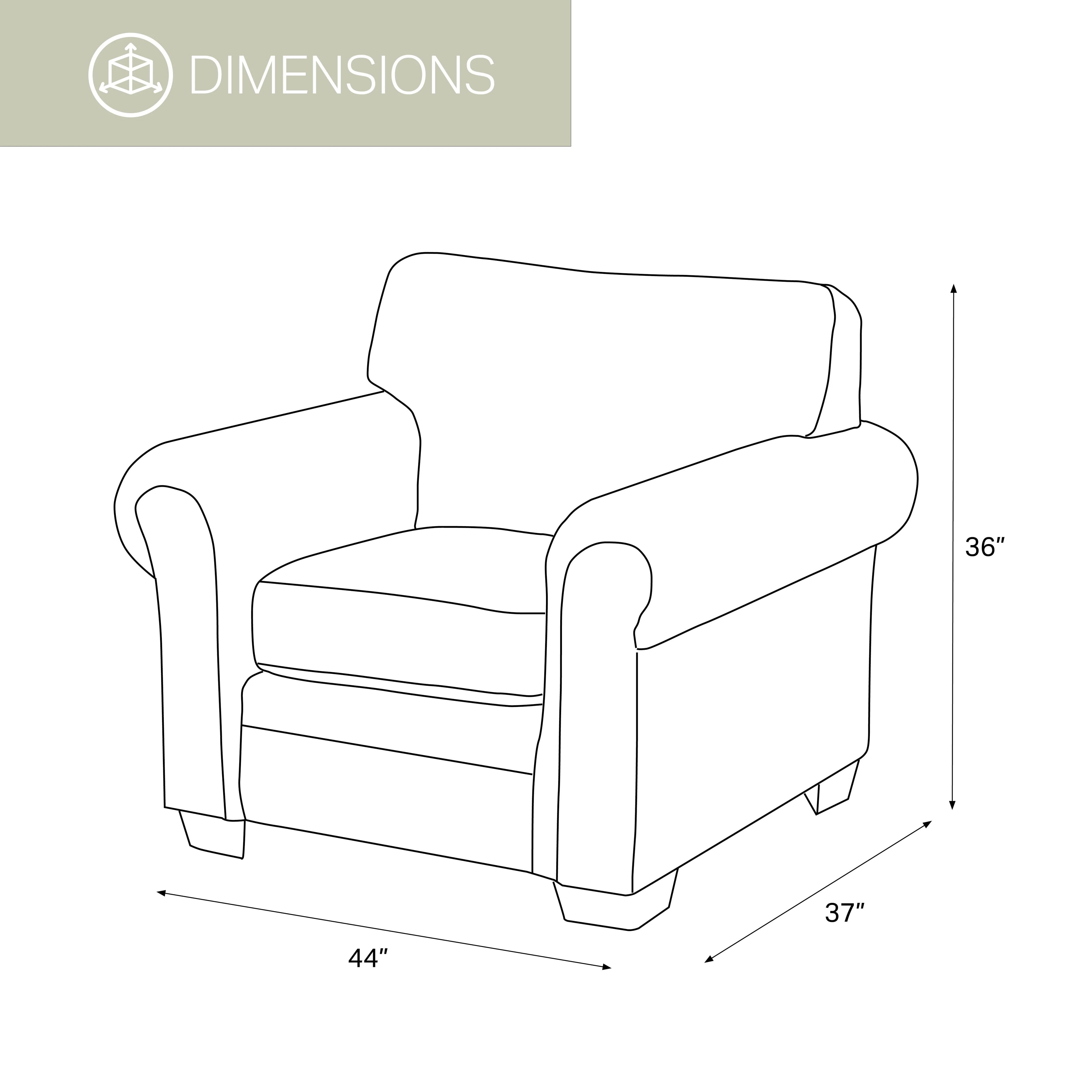 Arm Chair with Ottoman X820920