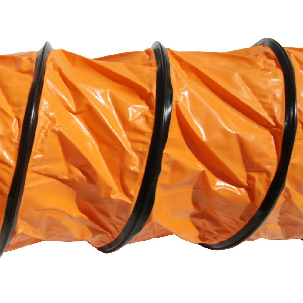 Orange Ventilation Duct Hose 8ID x 25' Length L419