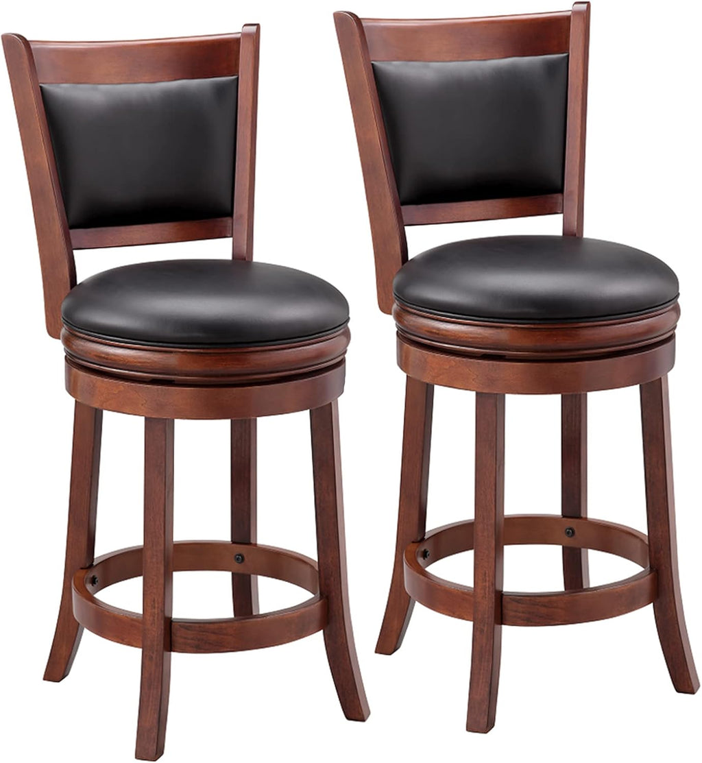 Cappuccino Swivel Stool, Pack of 2, 29-Inch R768