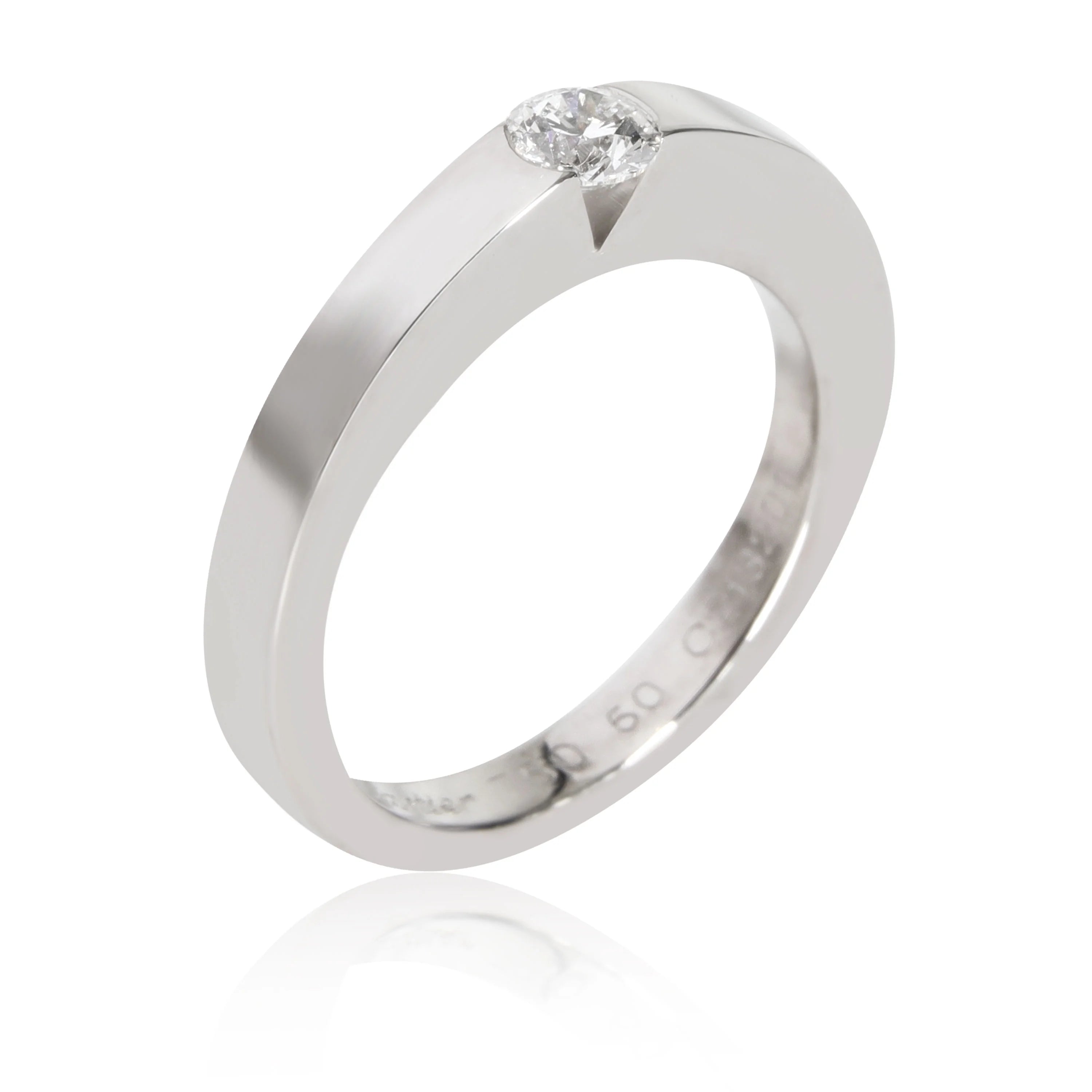 18K White Gold Diamond Solitaire Ring G284747