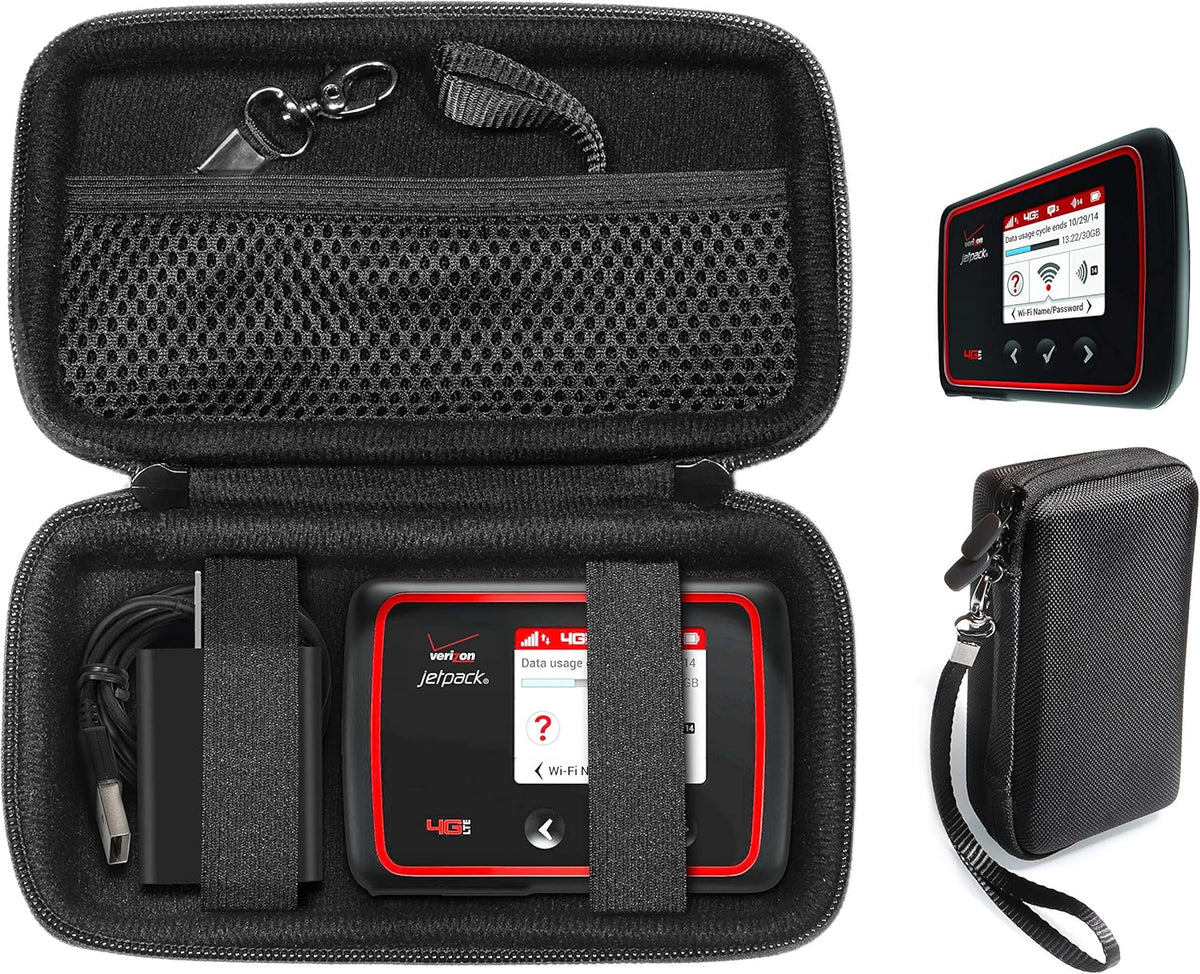 Protective Case for Verizon MiFi 6620L Jetpack 4G LTE Mobile Hotspot, Black G734