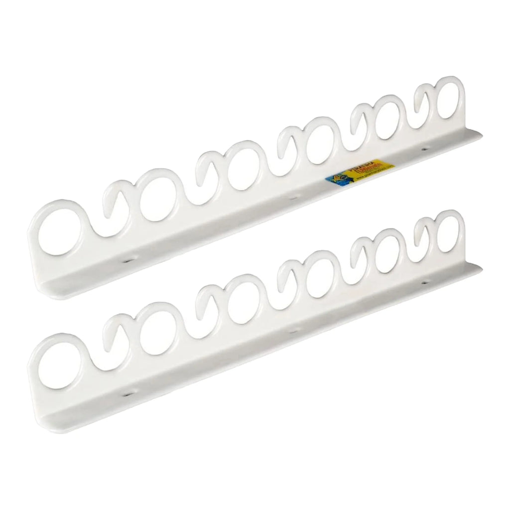 Overhead & Wall Mount Fishing Rod Rack, Holds 11 Rods, 2 Pack I2683