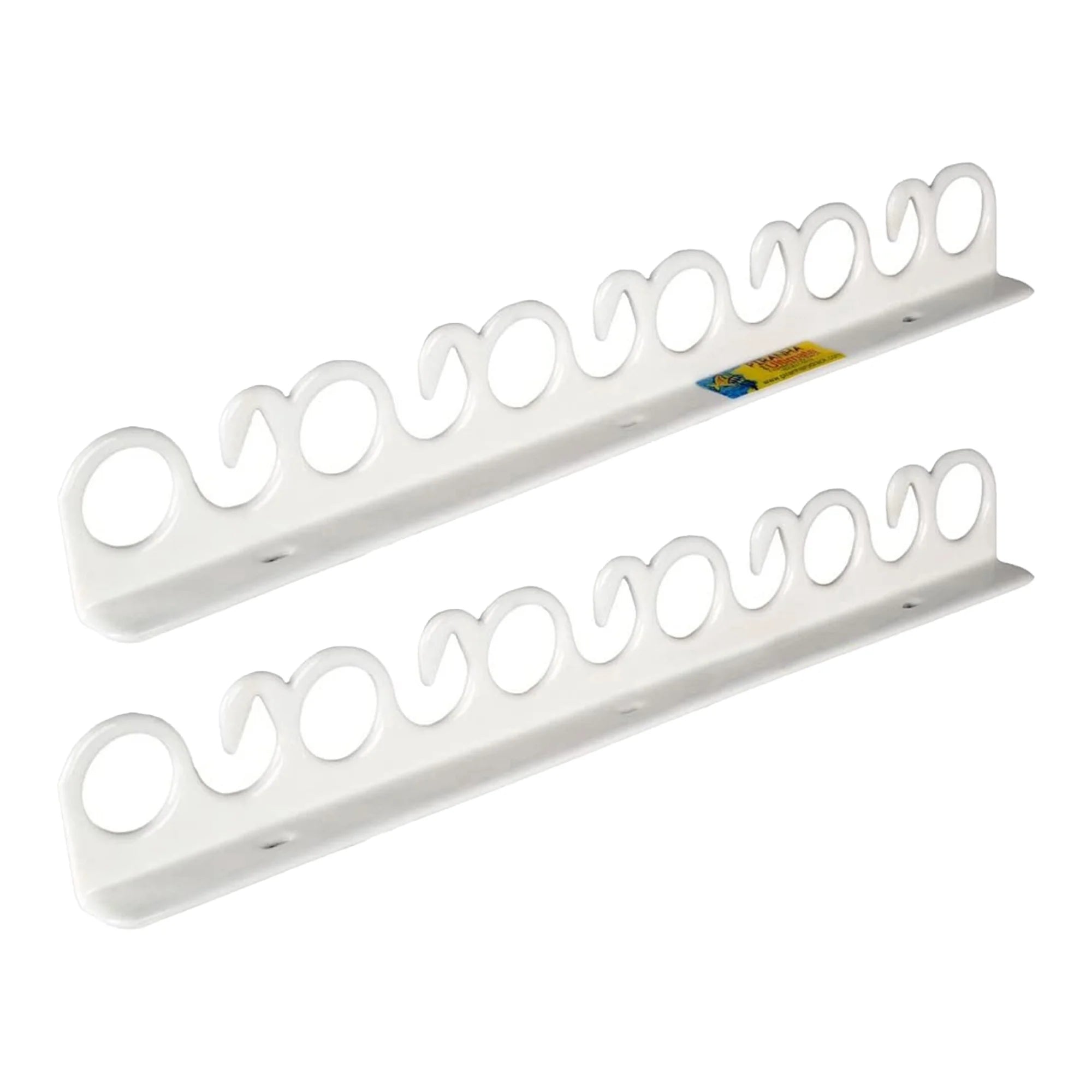 Overhead & Wall Mount Fishing Rod Rack, Holds 11 Rods, 2 Pack I2683