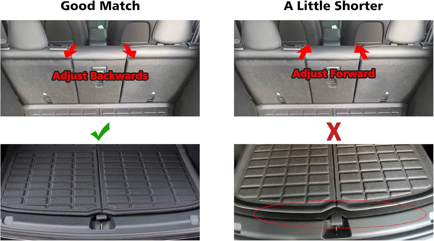 Rear Trunk Mats Cargo Mat Waterproof Trunk Cargo Liner Floor Mats I184862