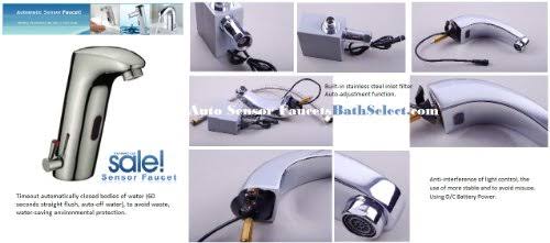 Touch Free Automatic Sensor Sink Faucet with Temperature Control Handle U83944