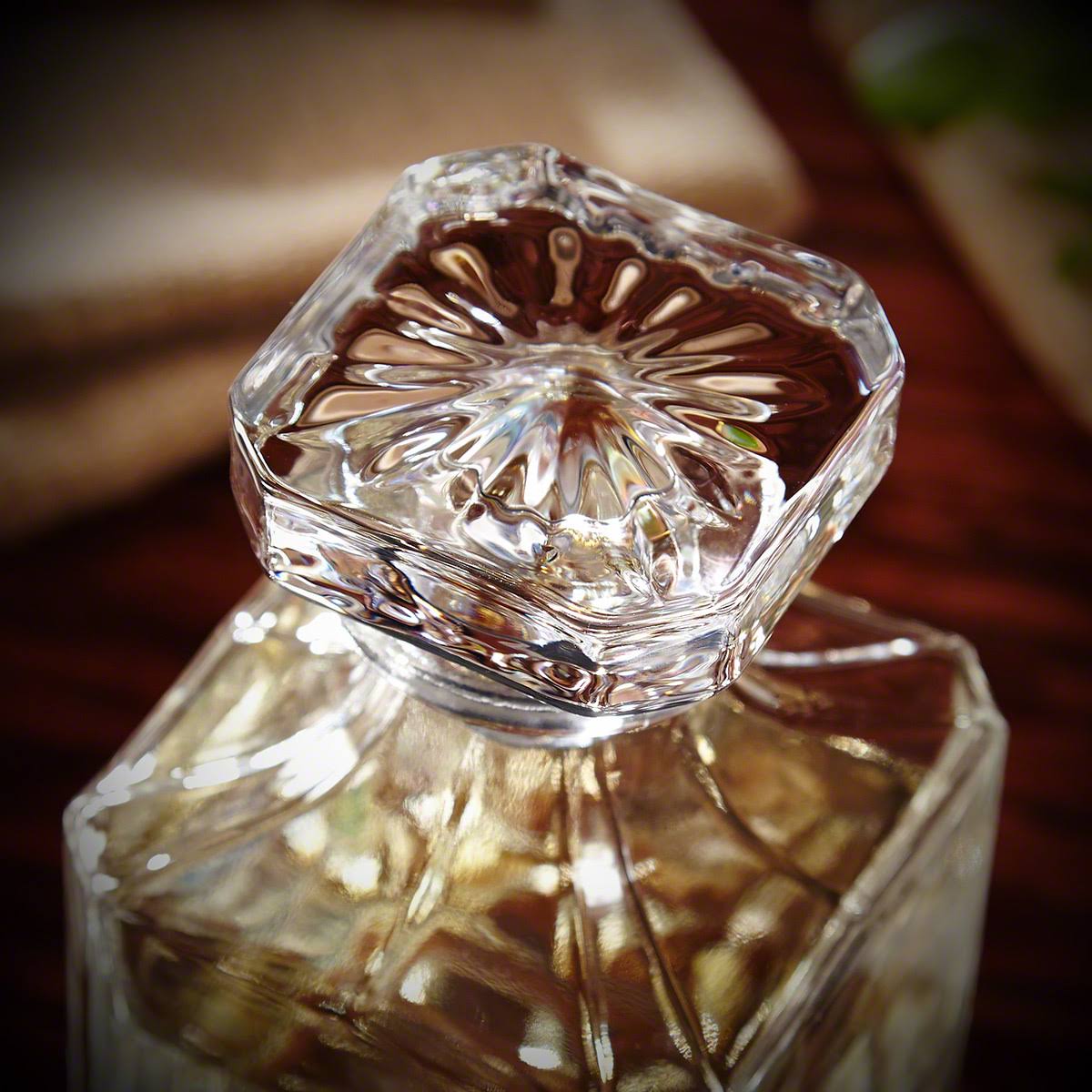 Whiskey Decanter Set with Decanter and Square Rocks Glasses B33888