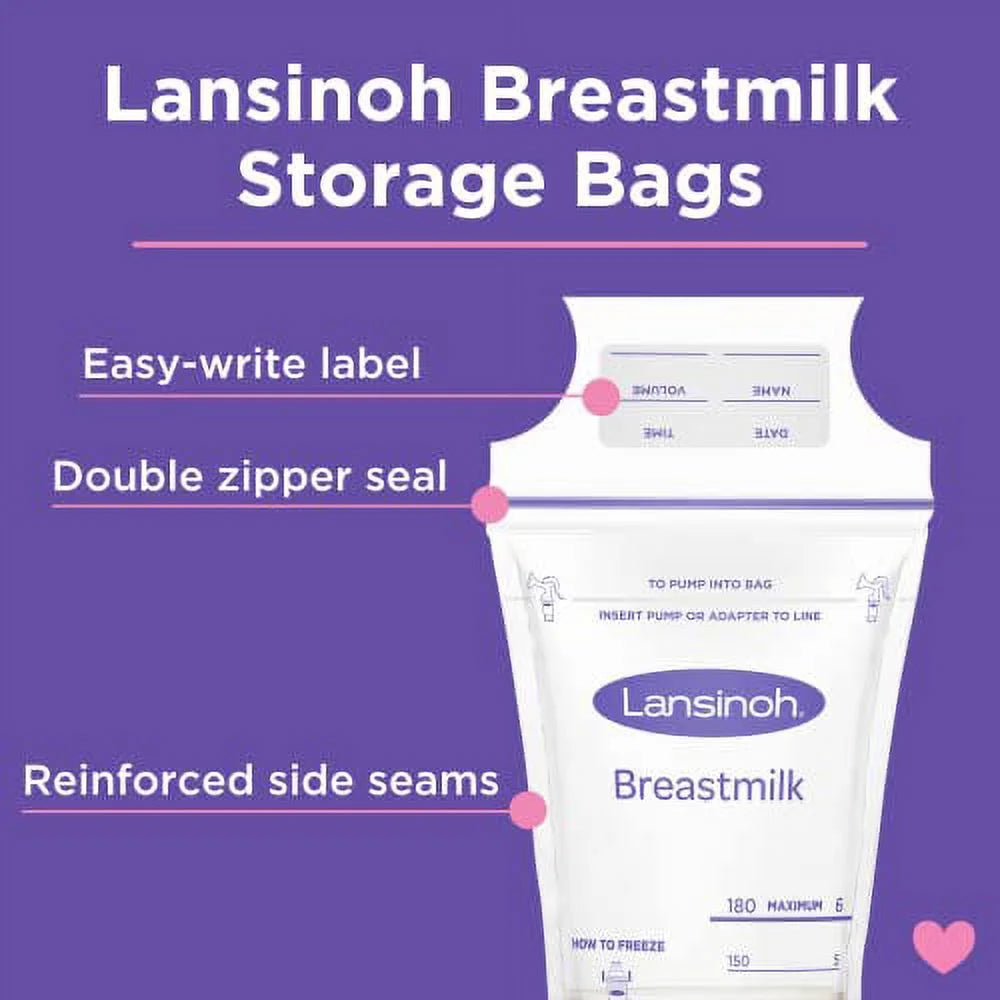 100 Count Breastmilk Storage Bags T1096