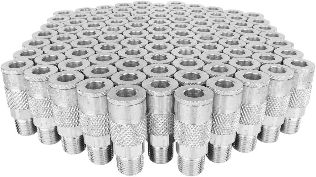 3/8" MNPT Quick-Connect Steel Coupler, Box of 100 B76530