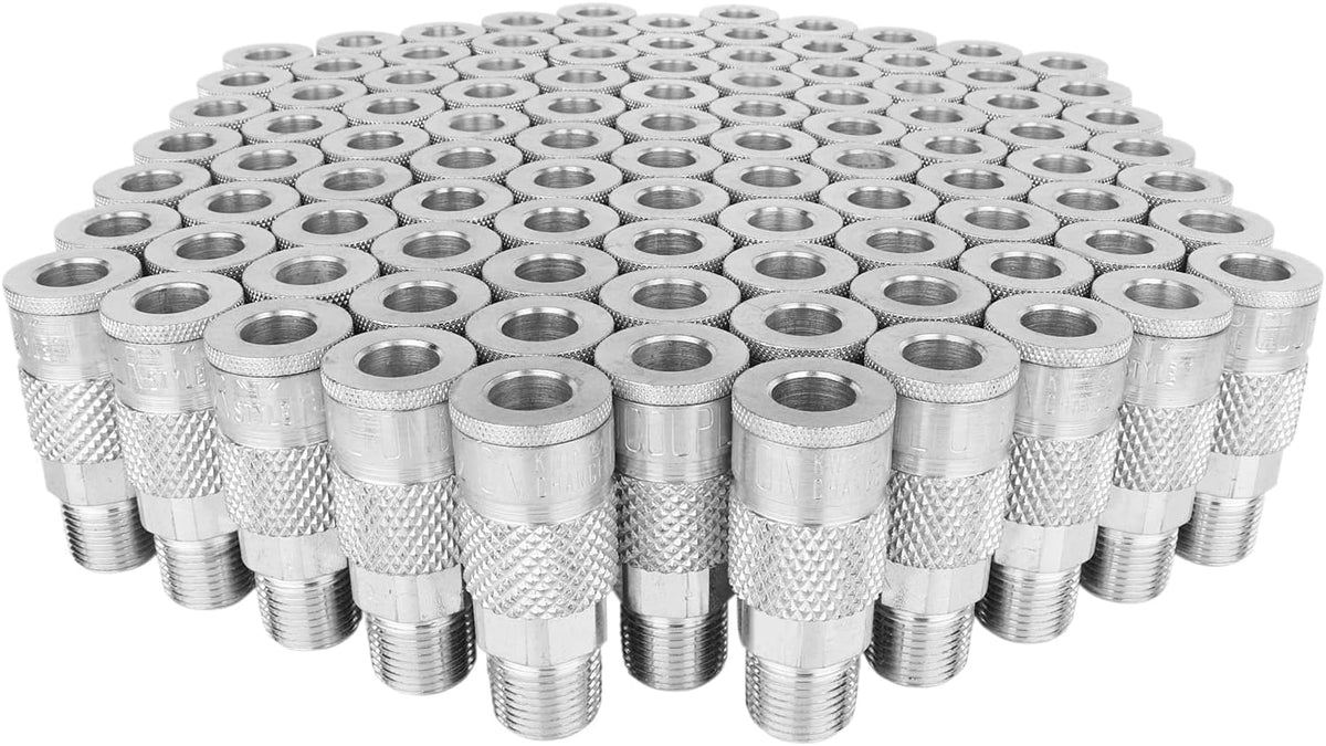 3/8" MNPT Quick-Connect Steel Coupler, Box of 100 B76530