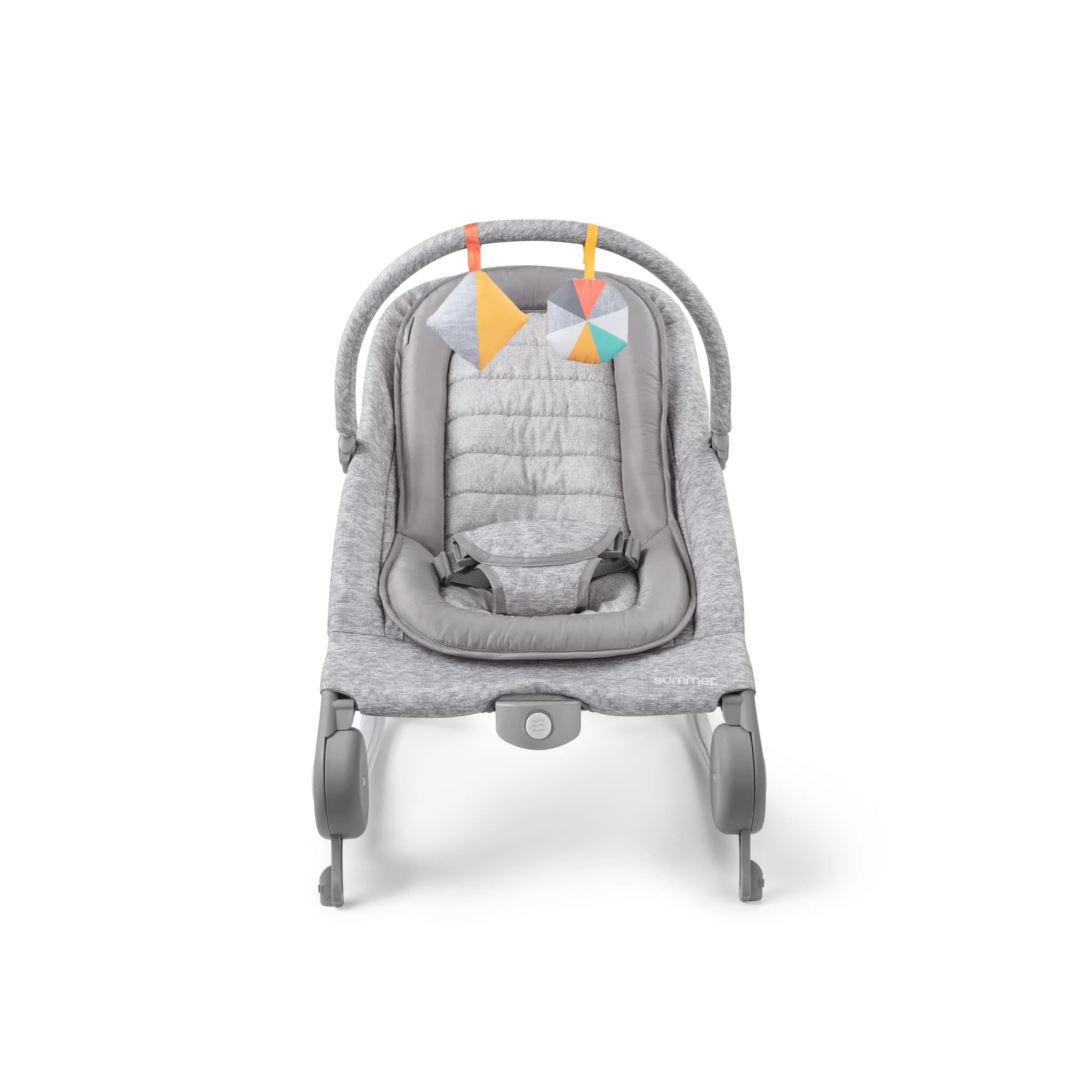 2-in-1 Baby Bouncer & Rocker, Light Gray Tweed A727
