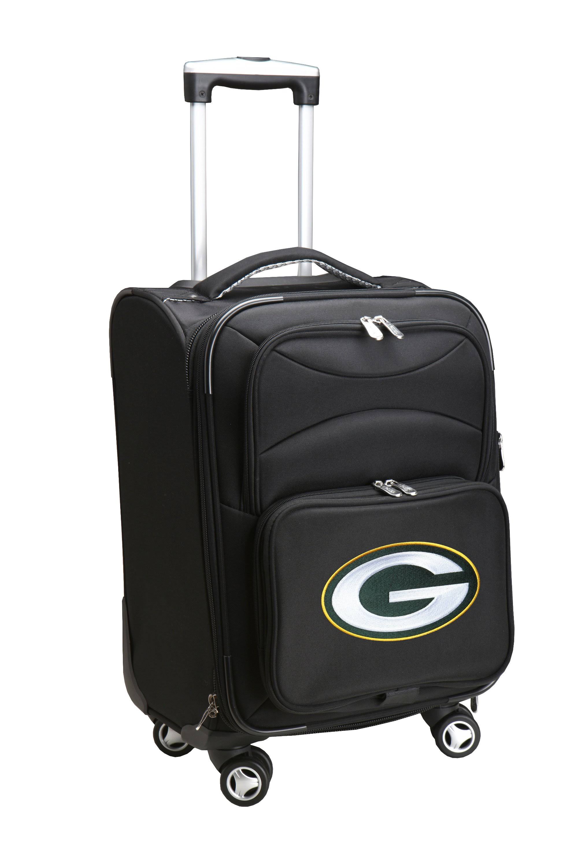 Black Green Bay Packers 21x22 Spinner Carry-On H355026